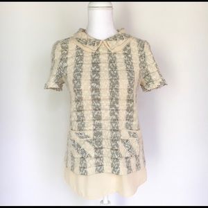 Anthropologie Peter Pan Collared Shirt